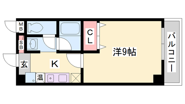 西新町駅 徒歩11分 4階の物件間取画像